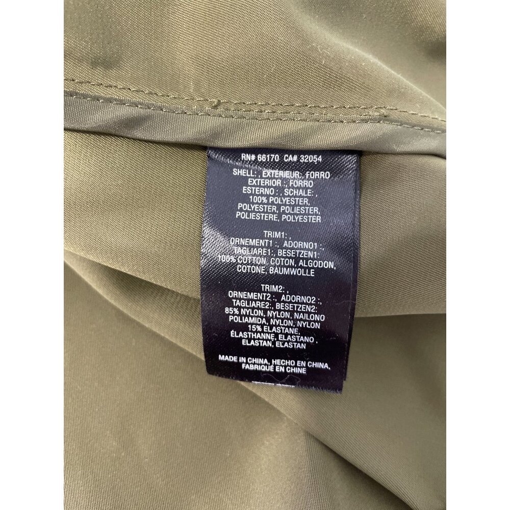 Anthropologie Gisborne Anorak Size Medium Long Sleeve Olive Utility Outerwear - Picture 7 of 8